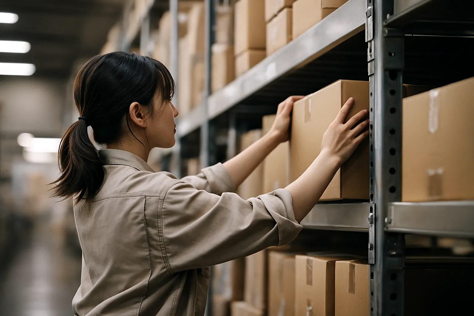 現場の棚エリア