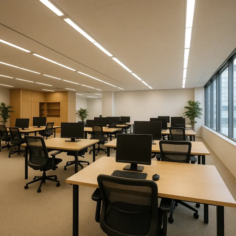 広々とした空間で、余裕のあるレイアウトにしています。