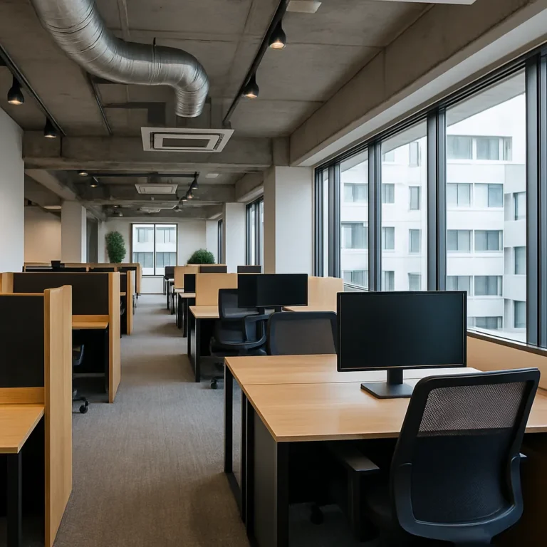 広々とした空間で、余裕のあるレイアウトにしています。