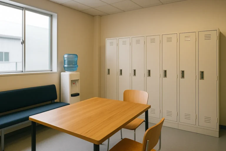 休憩もしやすい清潔なスペースをご用意しています。