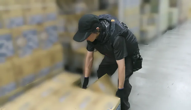 積み上げの作業風景です。